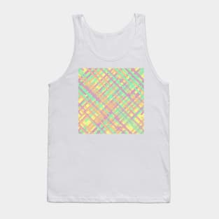 Patter Color Diagonal Line Tank Top